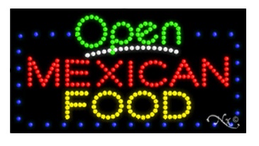 mexican food sign