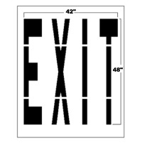 48" Federal Style EXIT stencil